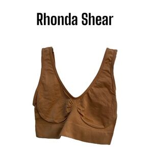 Rhonda Shear Ahh Bra Sienna Brown L NWOT